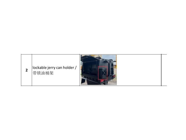 Lockable Jerry Can Holder