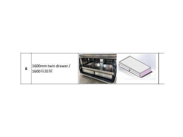 1600mm Twin Drawer